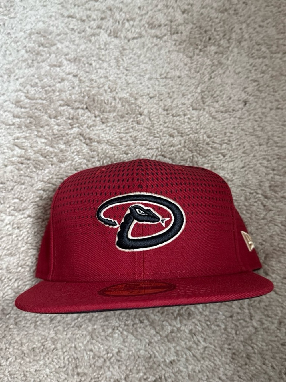 New Era Maroon Baseball Cap with Black & White Logo
